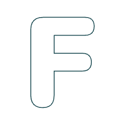 Letter F colouring picture from the app