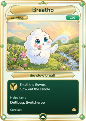 The Breatho (big slow breath) card