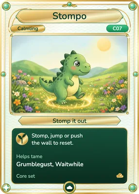 The Stompo (stomp it out) card