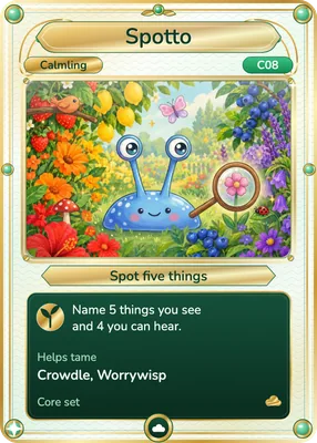 The Spotto (spot five things) card