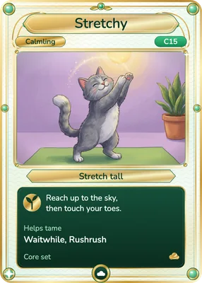 The Stretchy (stretch tall) card