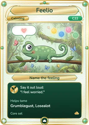 The Feelio (name the feeling) card