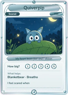 The Quiverpip (scared) card