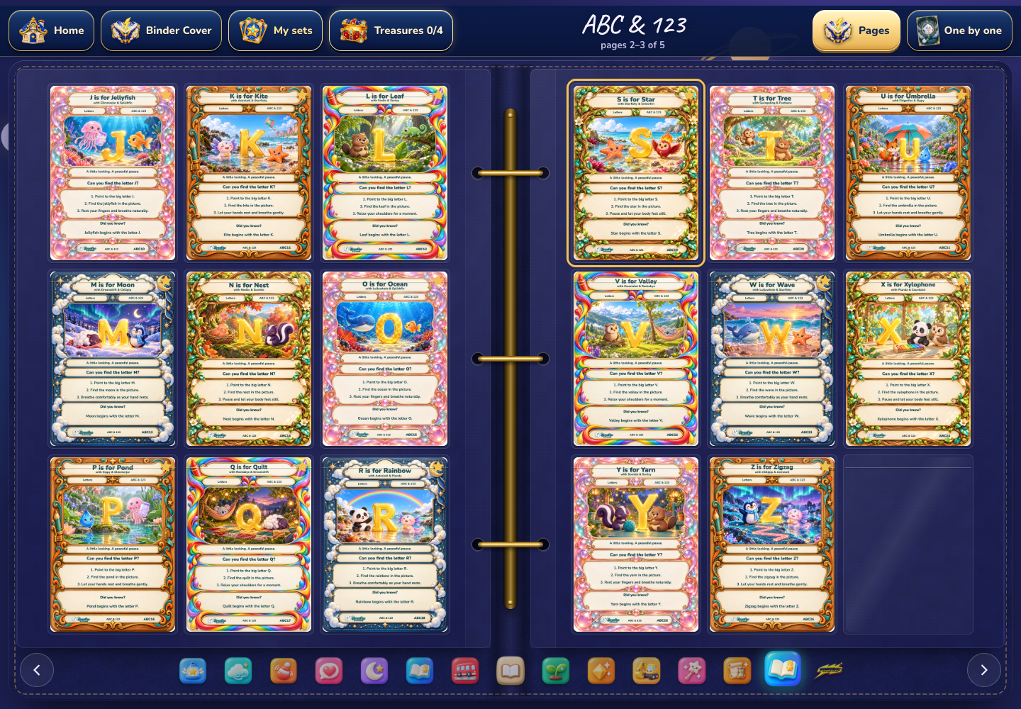 The actual ABC and 123 chapter with Complete Collection access