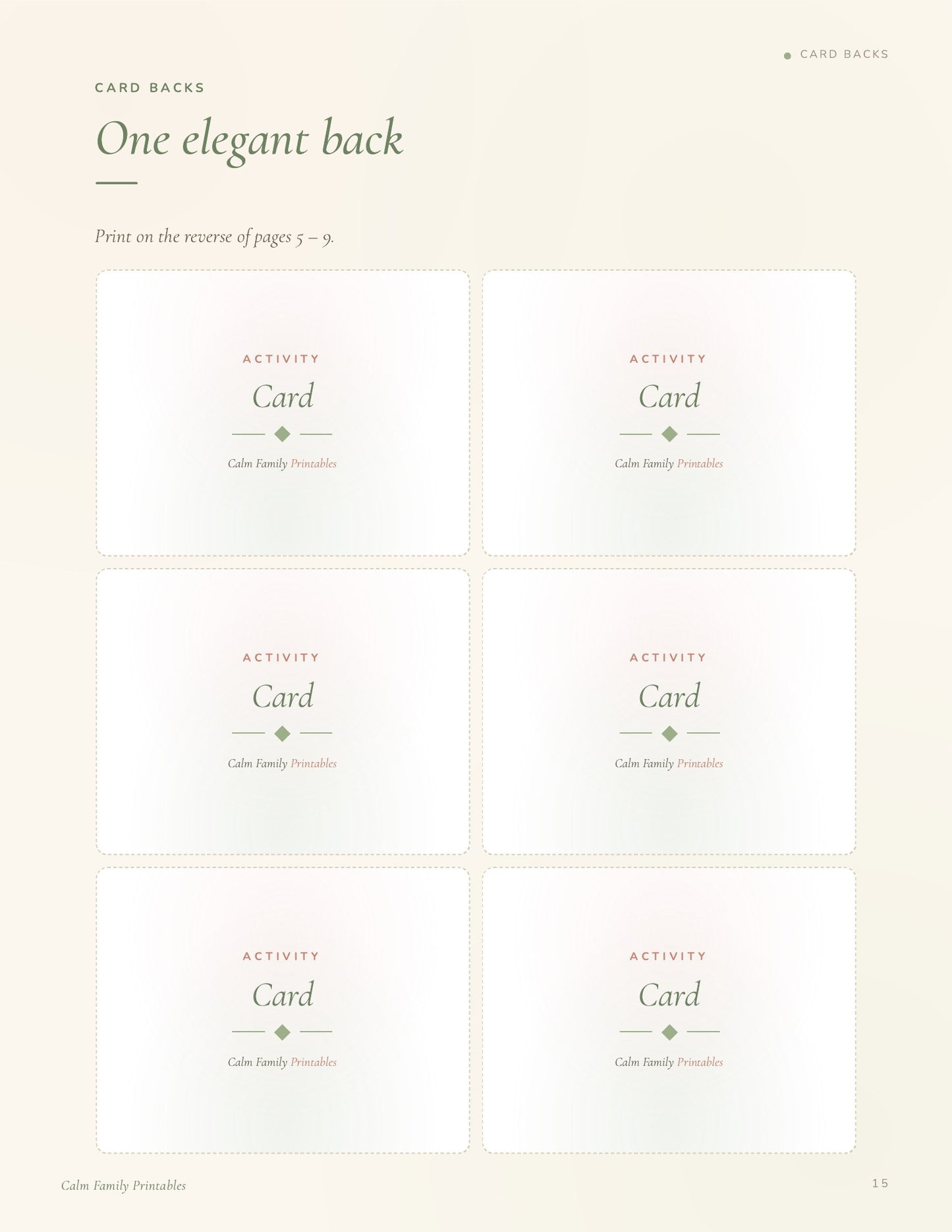 Screen-Free Activity Cards page 15 preview - printable screen-free activity card for kids