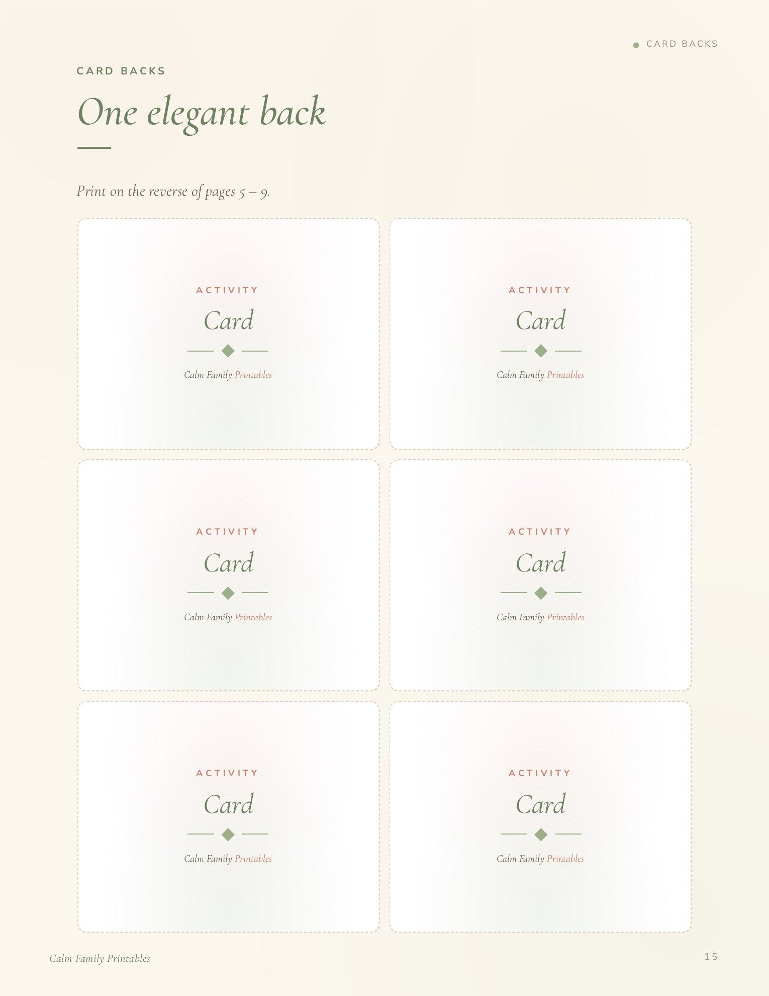 Screen-Free Activity Cards page 15 preview - printable screen-free activity card for kids