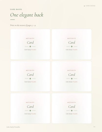 Screen-Free Activity Cards page 15 preview - printable screen-free activity card for kids