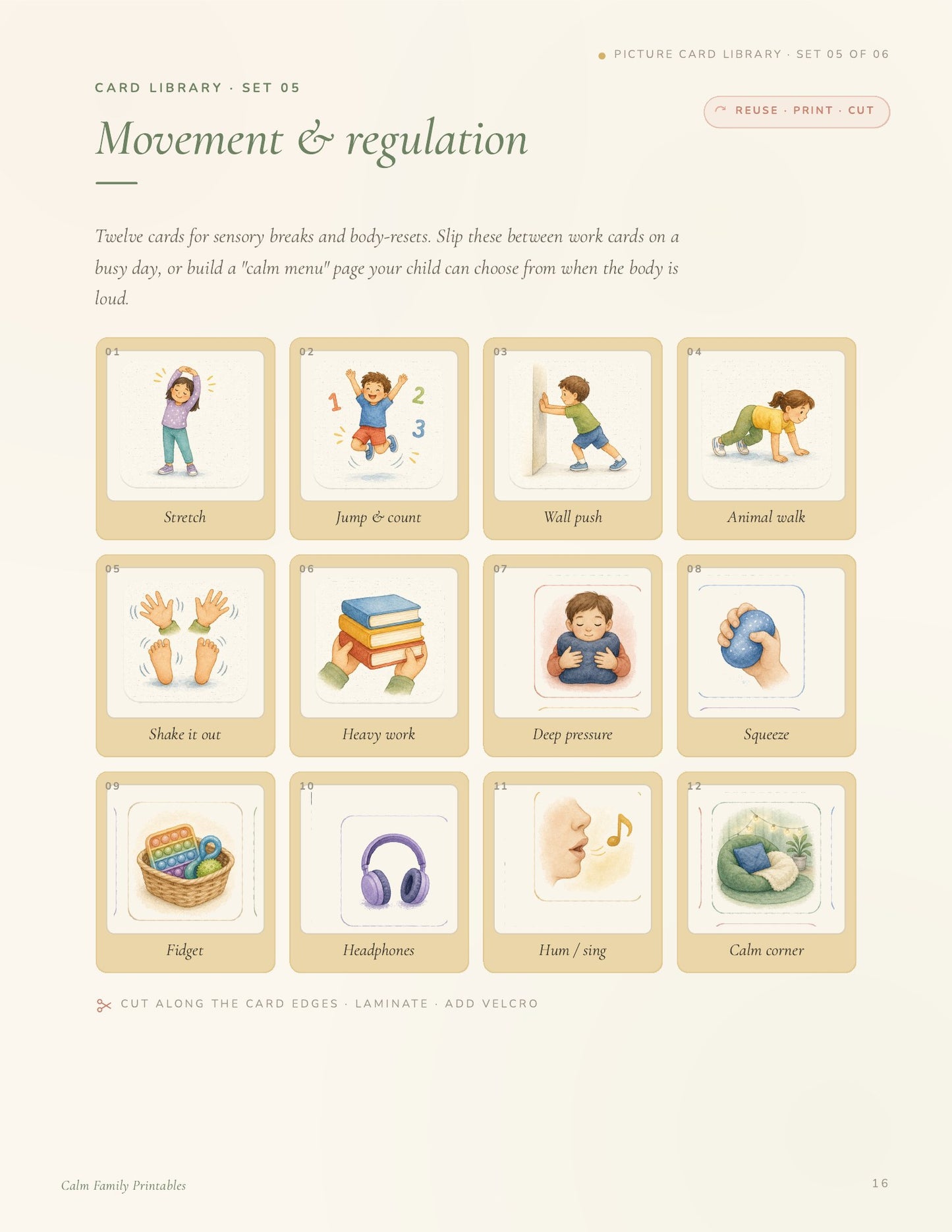 Visual Schedule Workbook page 16 preview - printable visual routine card for kids daily schedule