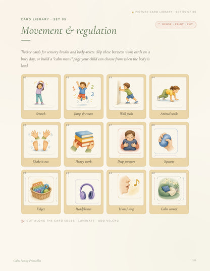 Visual Schedule Workbook page 16 preview - printable visual routine card for kids daily schedule
