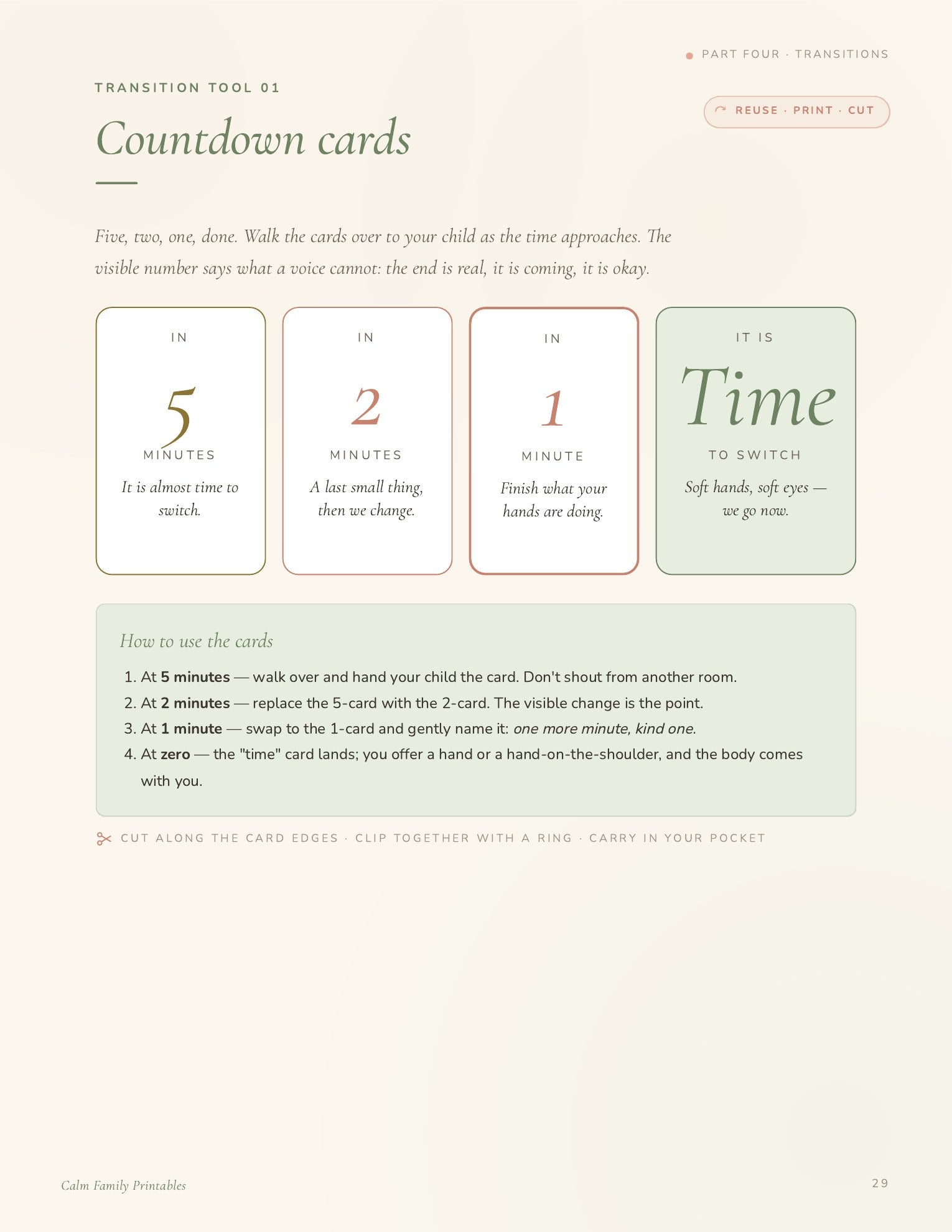 Visual Schedule Workbook page 29 preview - printable visual routine card for kids daily schedule