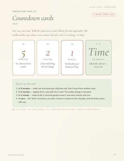 Visual Schedule Workbook page 29 preview - printable visual routine card for kids daily schedule