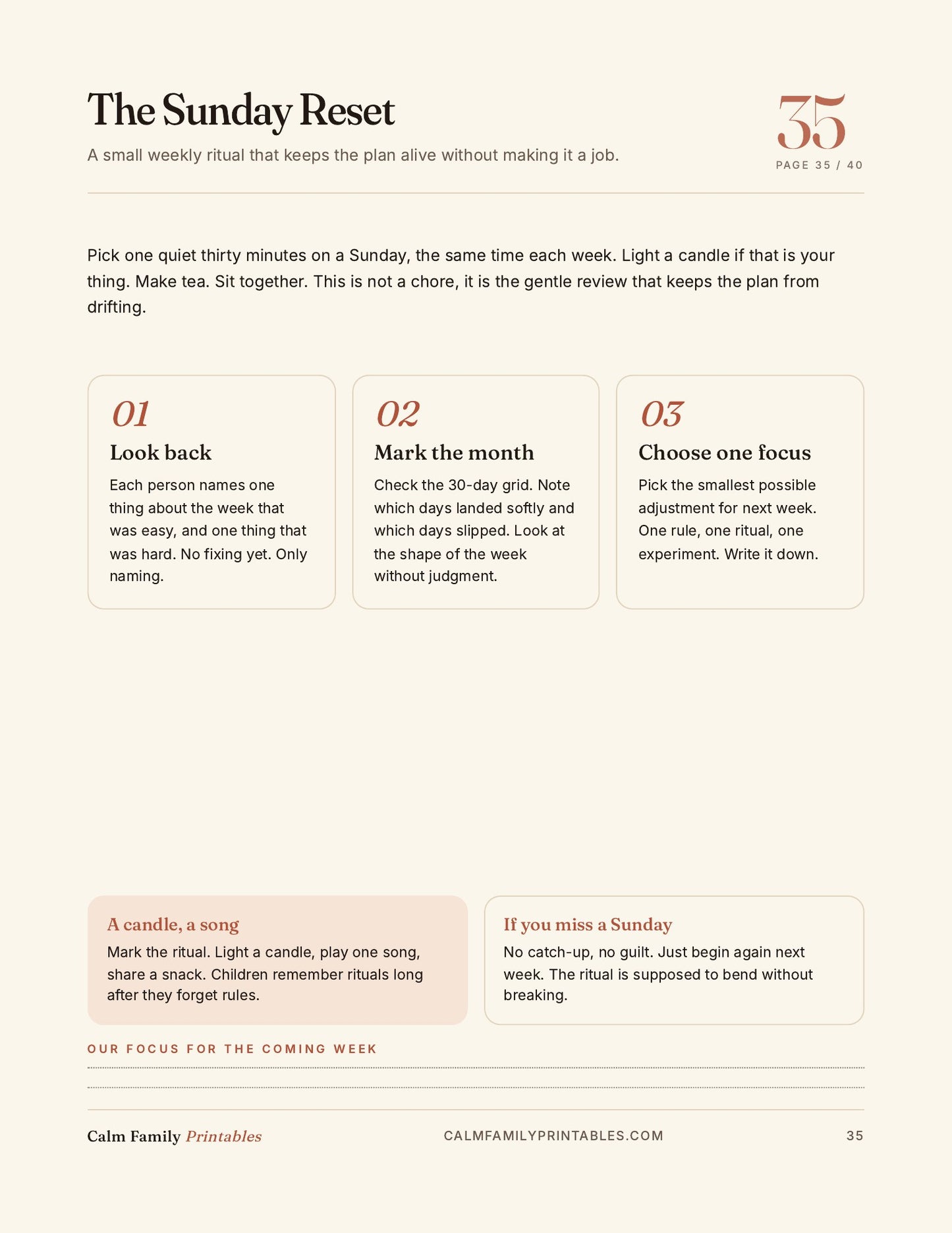 Kids Screen Time Reset Workbook page 35 preview - printable screen-time activity for parents and kids