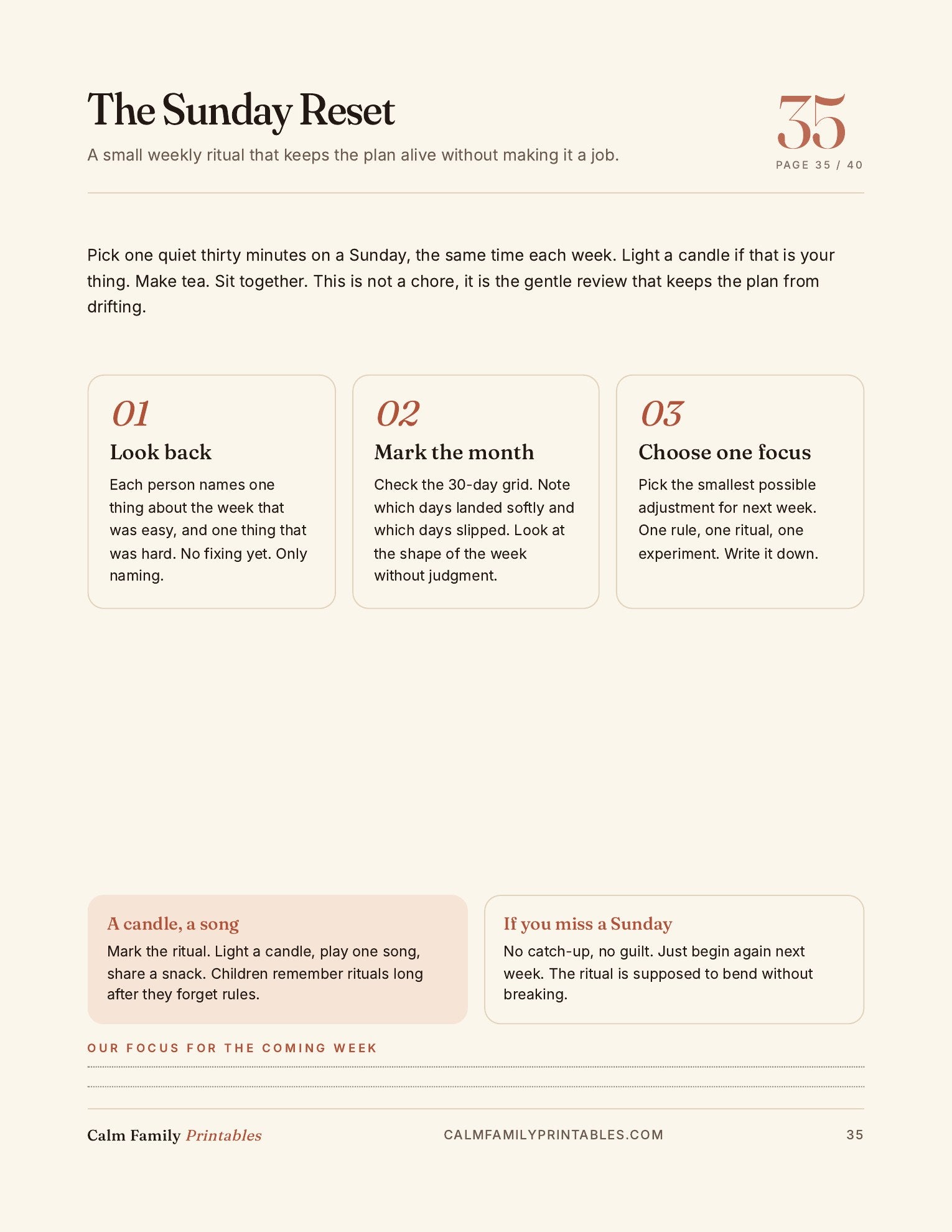 Kids Screen Time Reset Workbook page 35 preview - printable screen-time activity for parents and kids