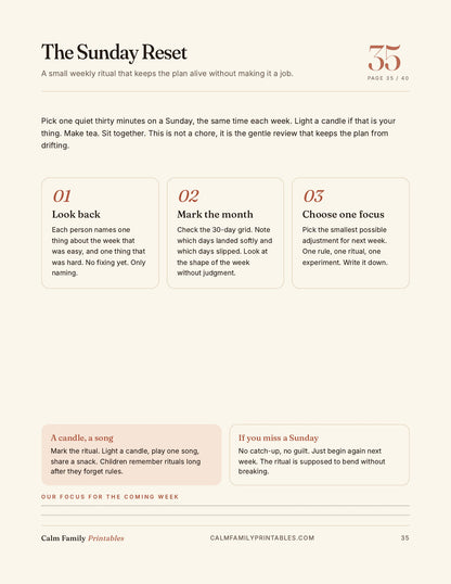 Kids Screen Time Reset Workbook page 35 preview - printable screen-time activity for parents and kids